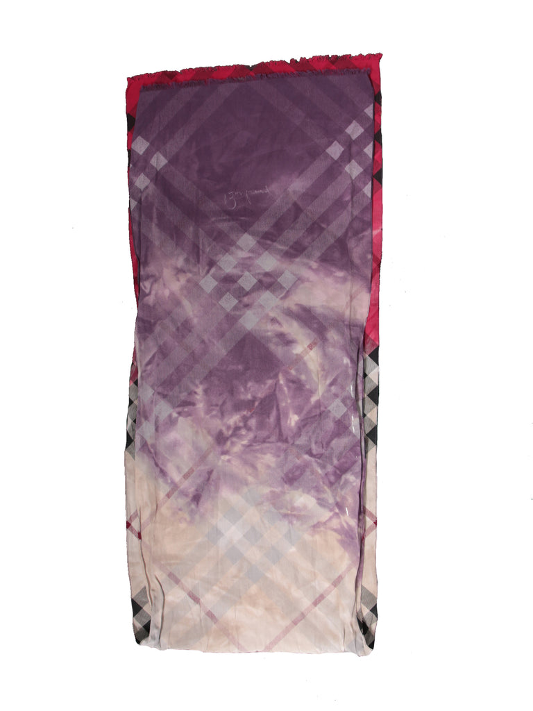 Burberry Silk Tie-Dye Scarf