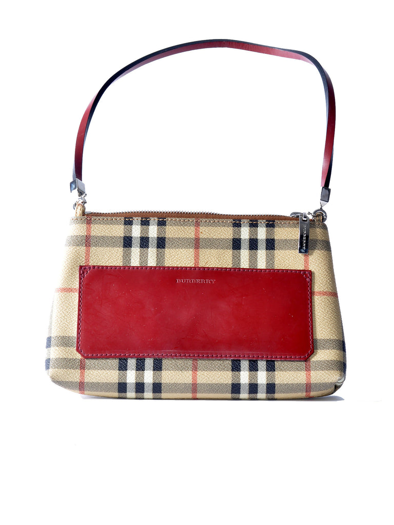 Burberry Haymarket Check Shoulder Bag