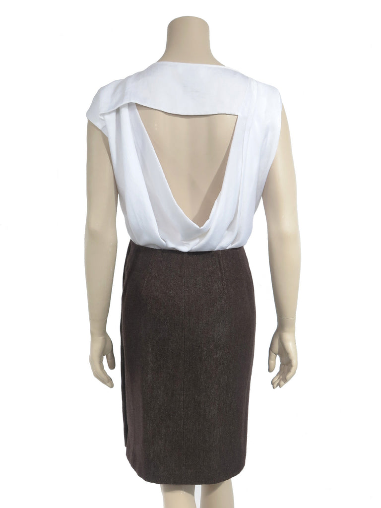 Louis Vuitton Wool Button Skirt