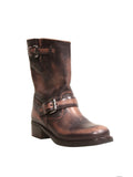 Car Shoe Leather Mid-Calf Boots
