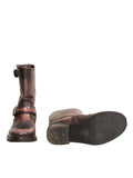 Car Shoe Leather Mid-Calf Boots