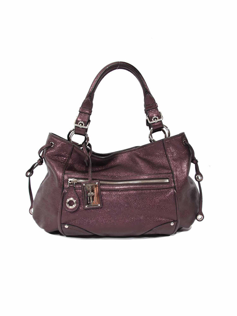 Car Shoe Metallic Leather Shoulder Bag