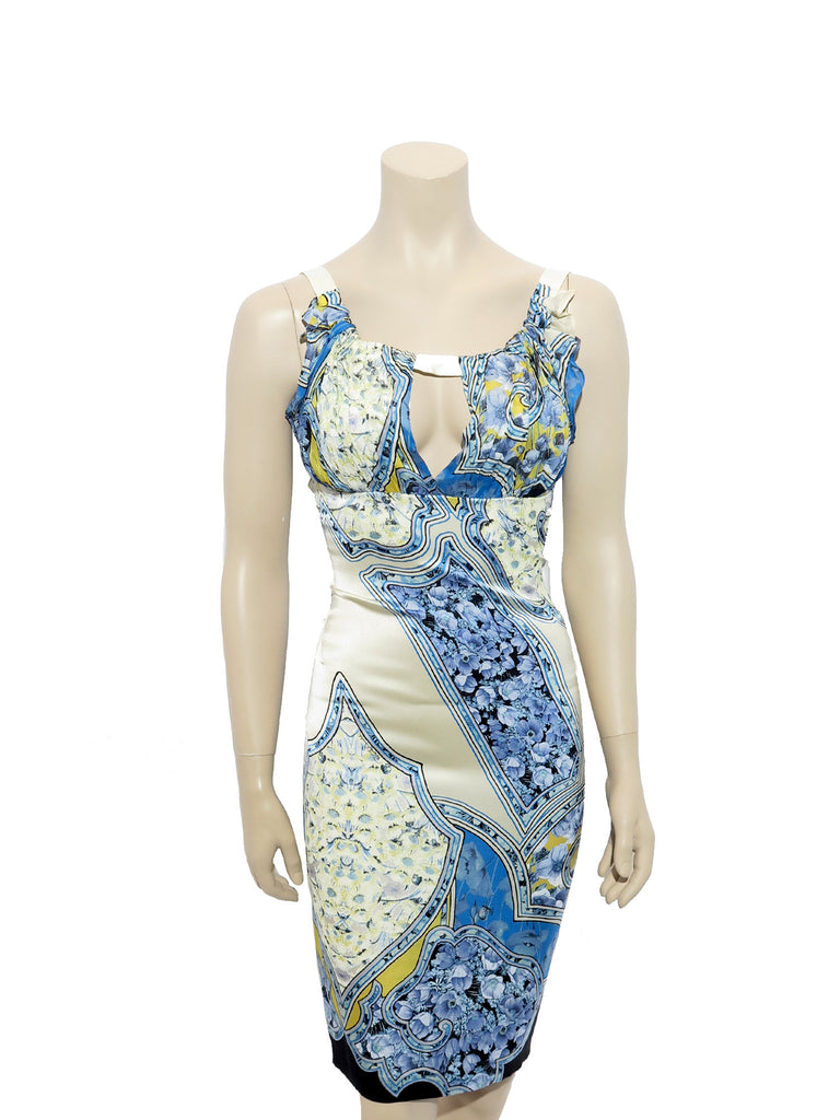 Roberto Cavalli Printed Silk Dress
