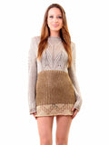 Just Cavalli Metallic Knit Dress