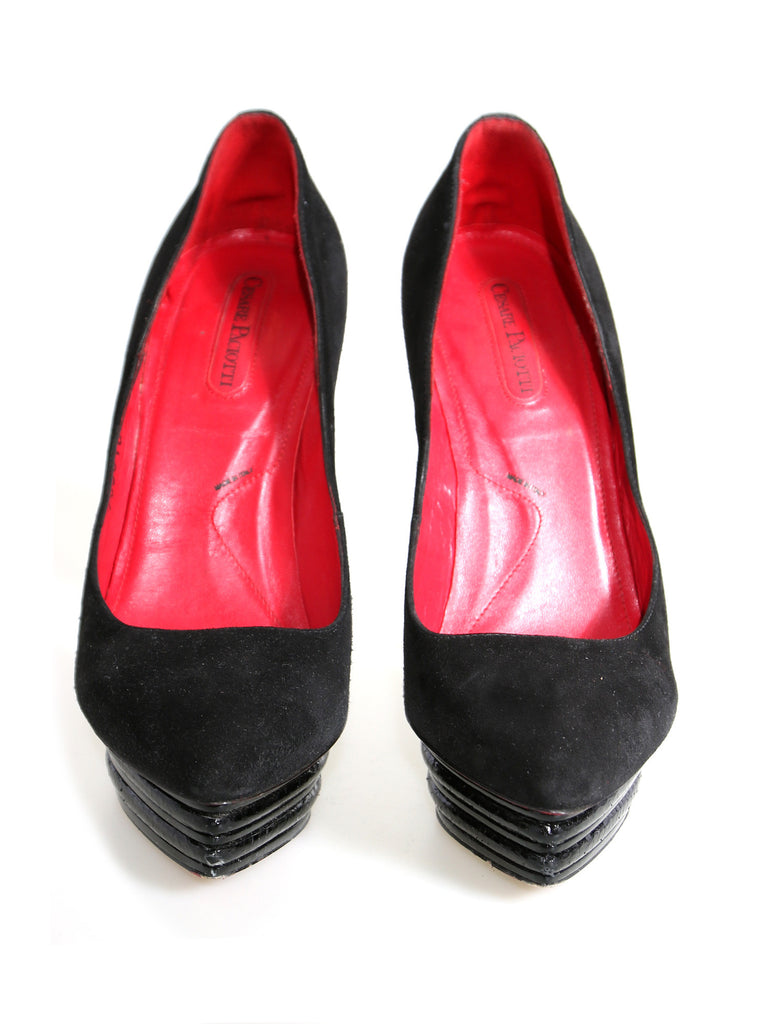 Cesare Paciotti Suede Pumps