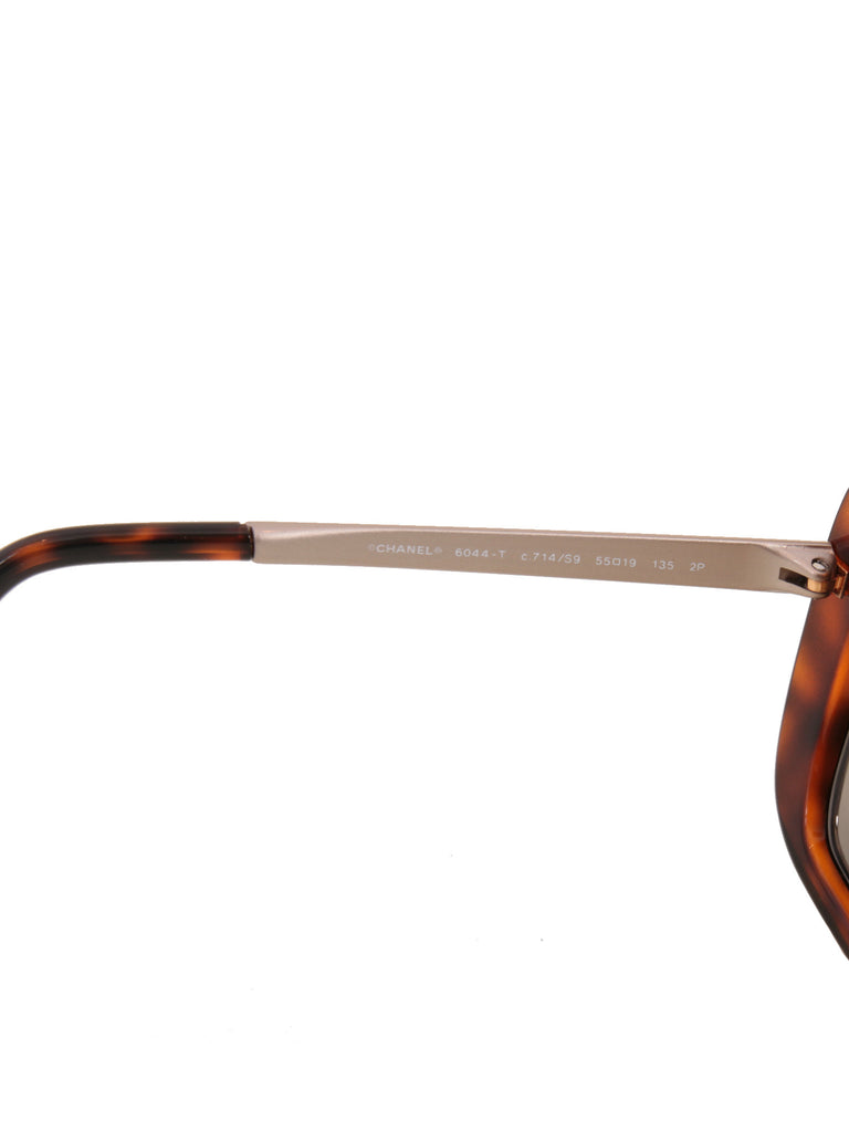 Chanel Oversize Tortoiseshell Sunglasses