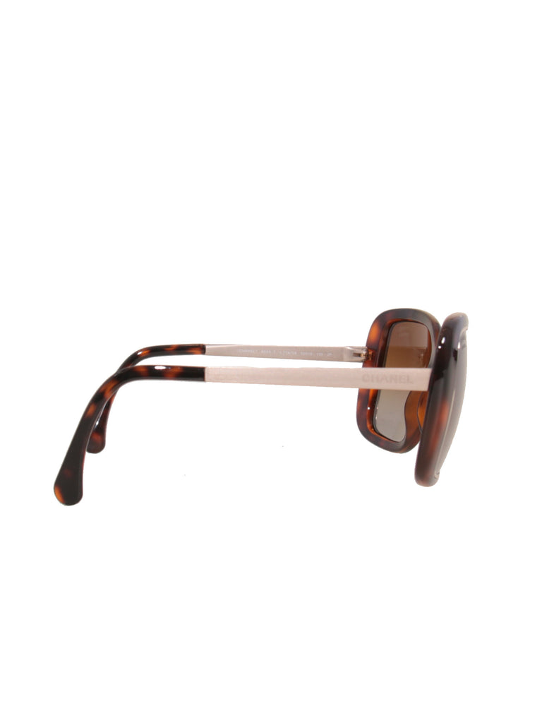 Chanel Oversize Tortoiseshell Sunglasses