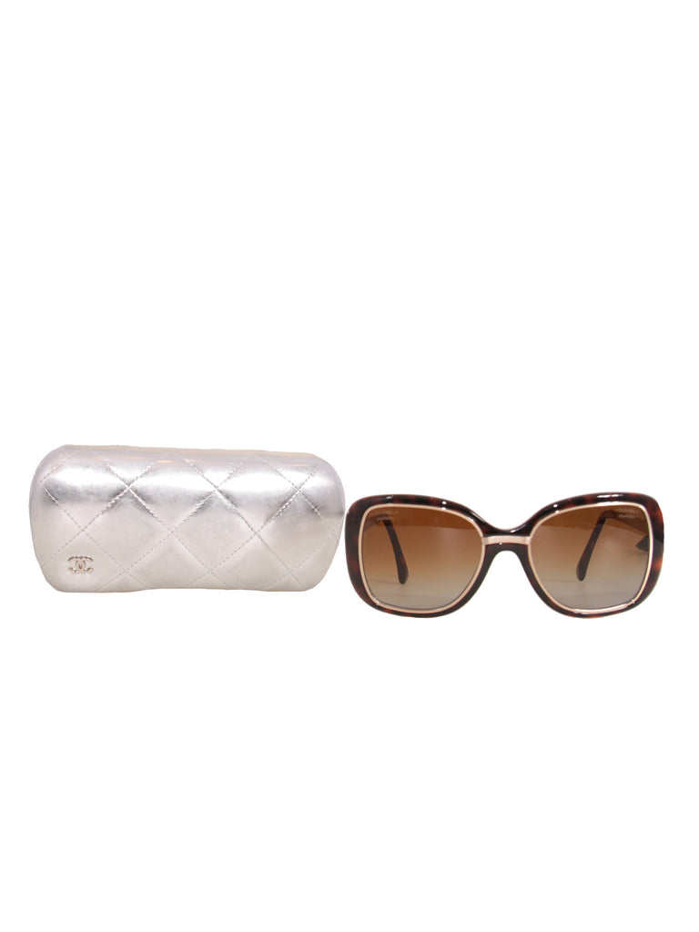Chanel Oversize Tortoiseshell Sunglasses