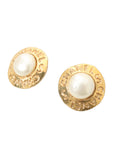 Chanel Vintage Faux Pearl Earrings