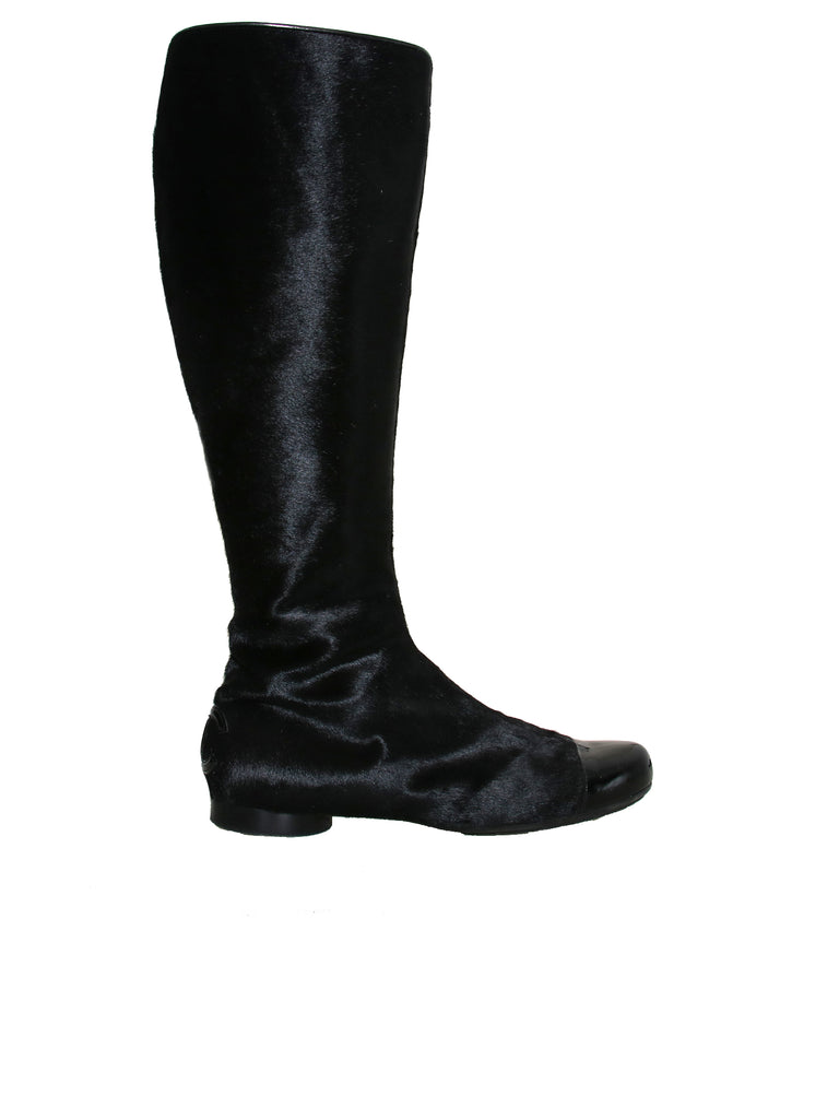Chanel CC Ponyhair Boots
