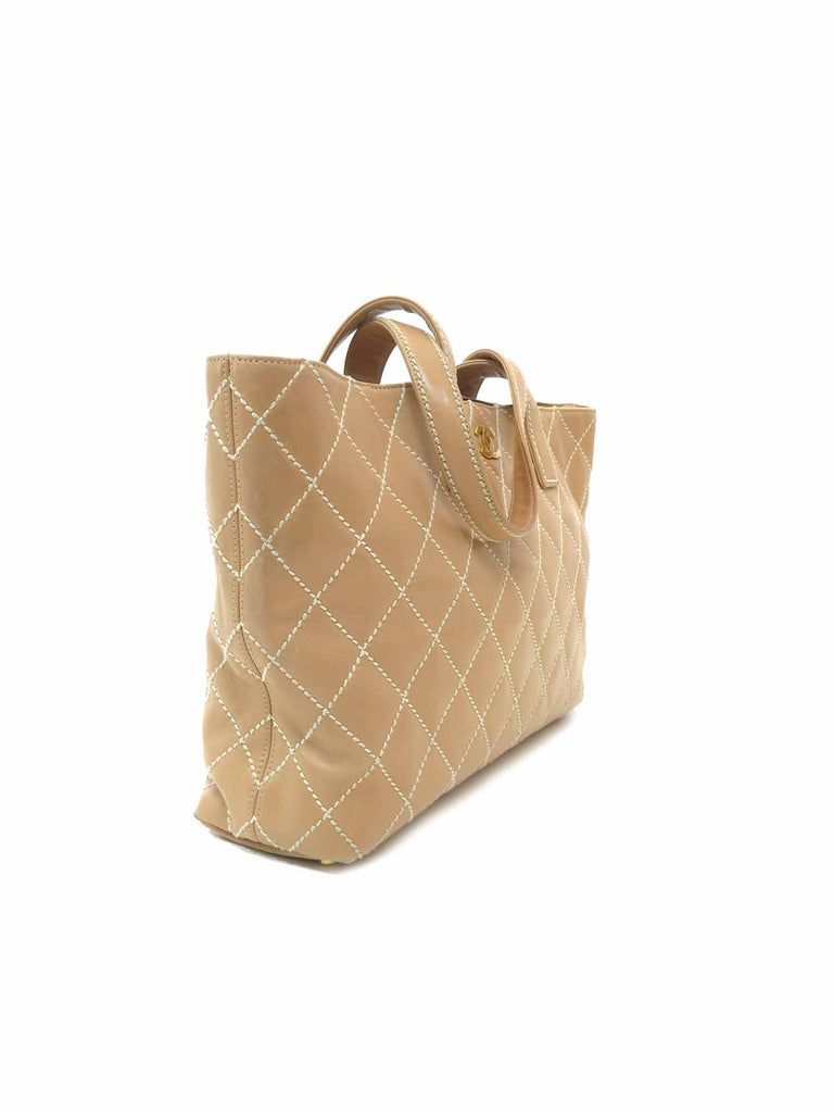 Chanel Quilted Leather Tote