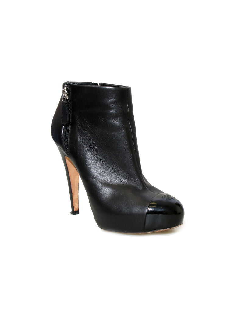 Chanel Leather Booties