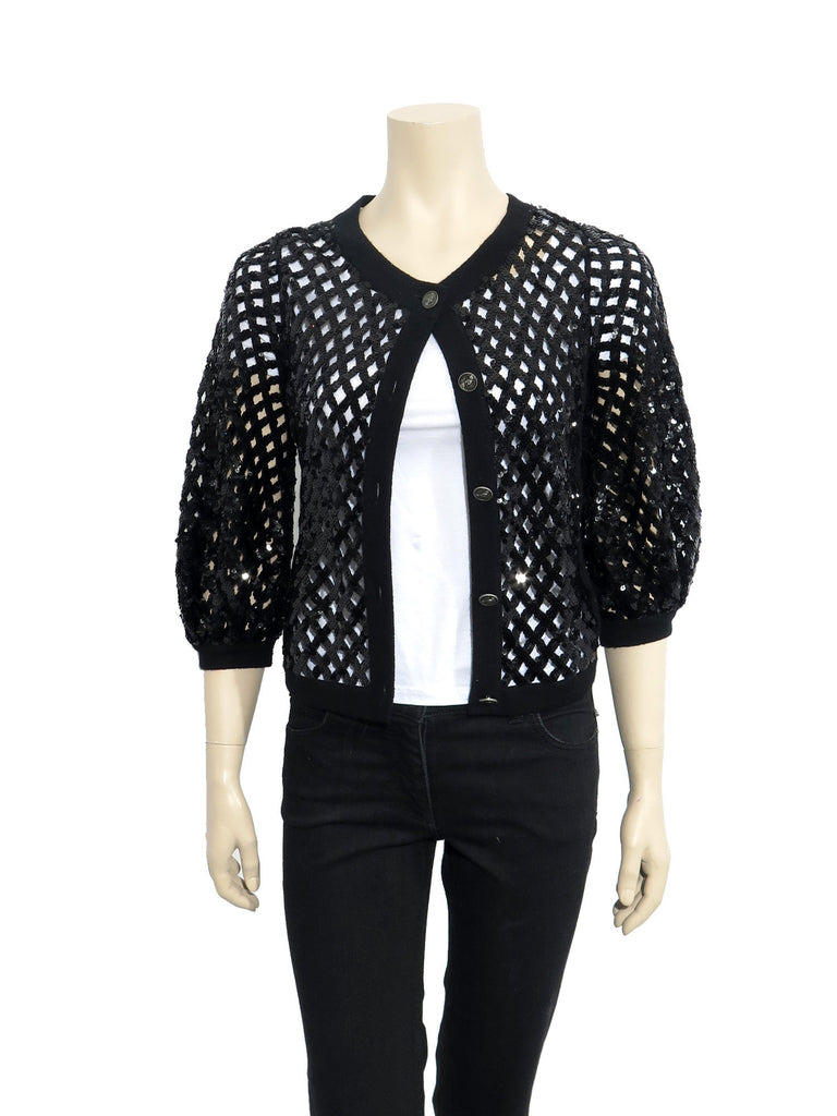 Chanel Cashmere Sequin Cardigan