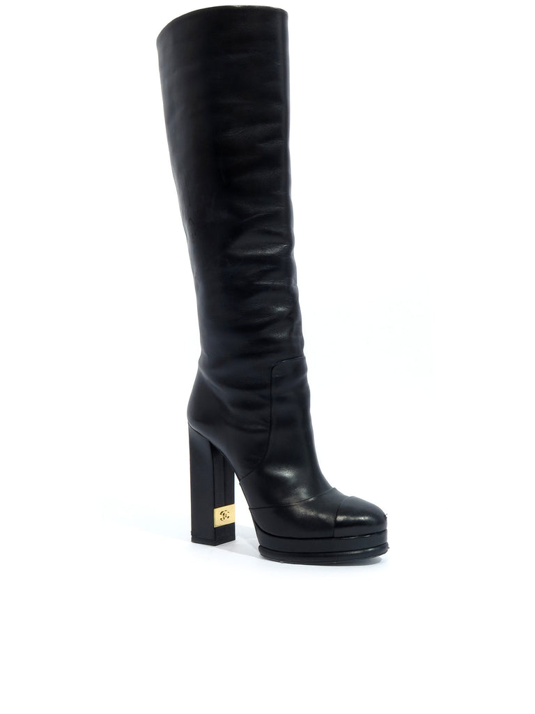 Chanel Leather Boots