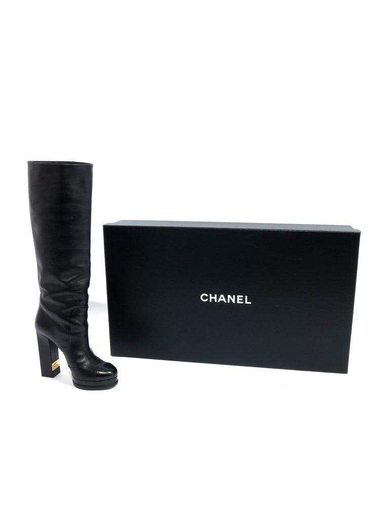 Chanel Leather Boots