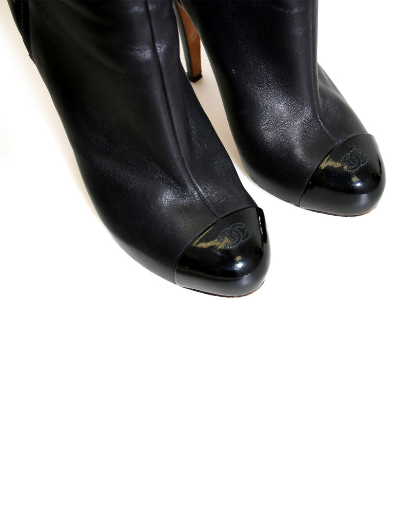 Chanel Leather Booties