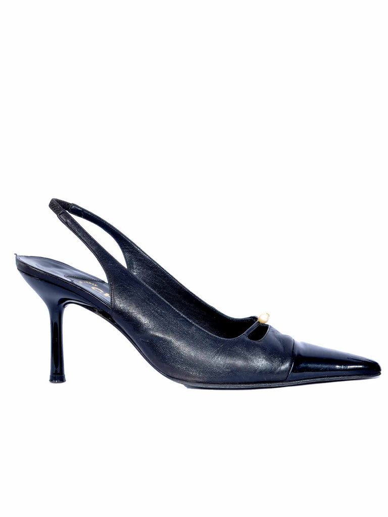 Chanel Pearl Slingback Pumps