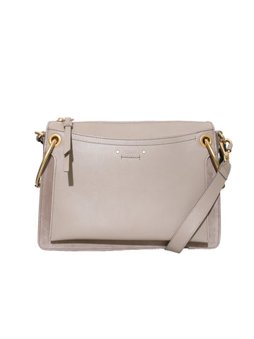 Chloe Roy Leather and Suede Shoulder Bag