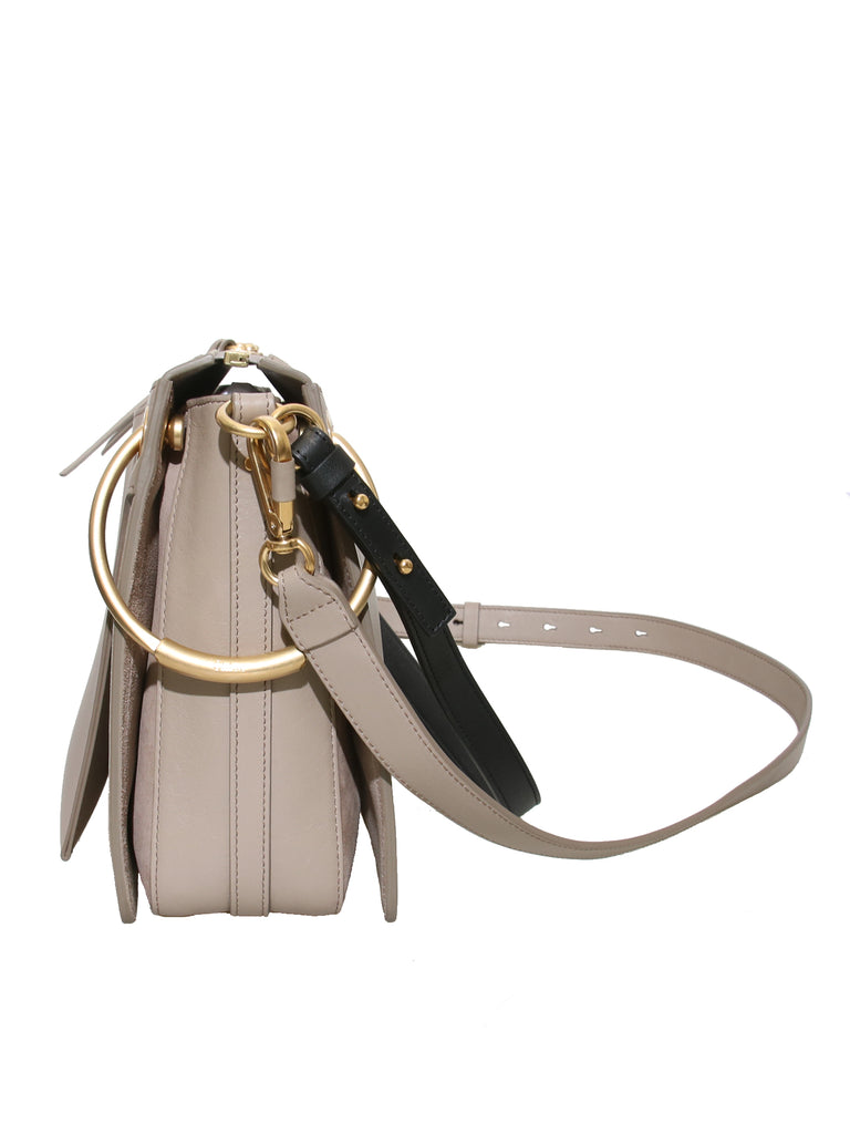 Chloe Roy Leather and Suede Shoulder Bag