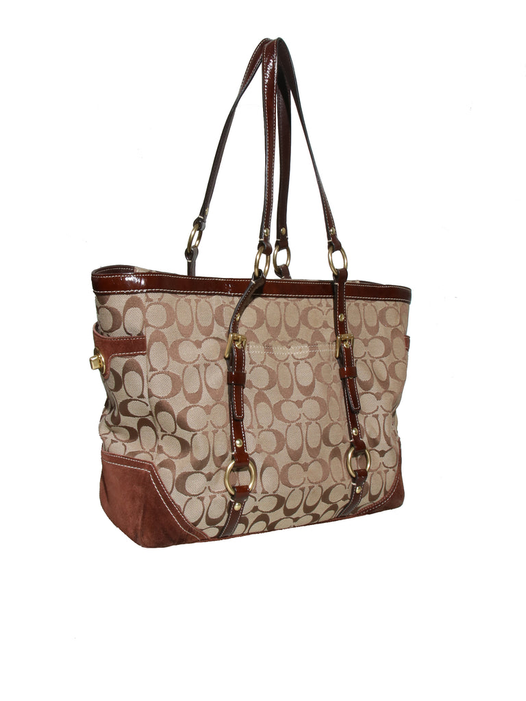Coach Monogram Canvas Tote Bag
