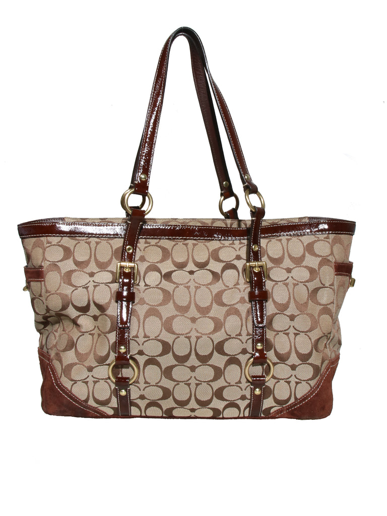 Coach Monogram Canvas Tote Bag