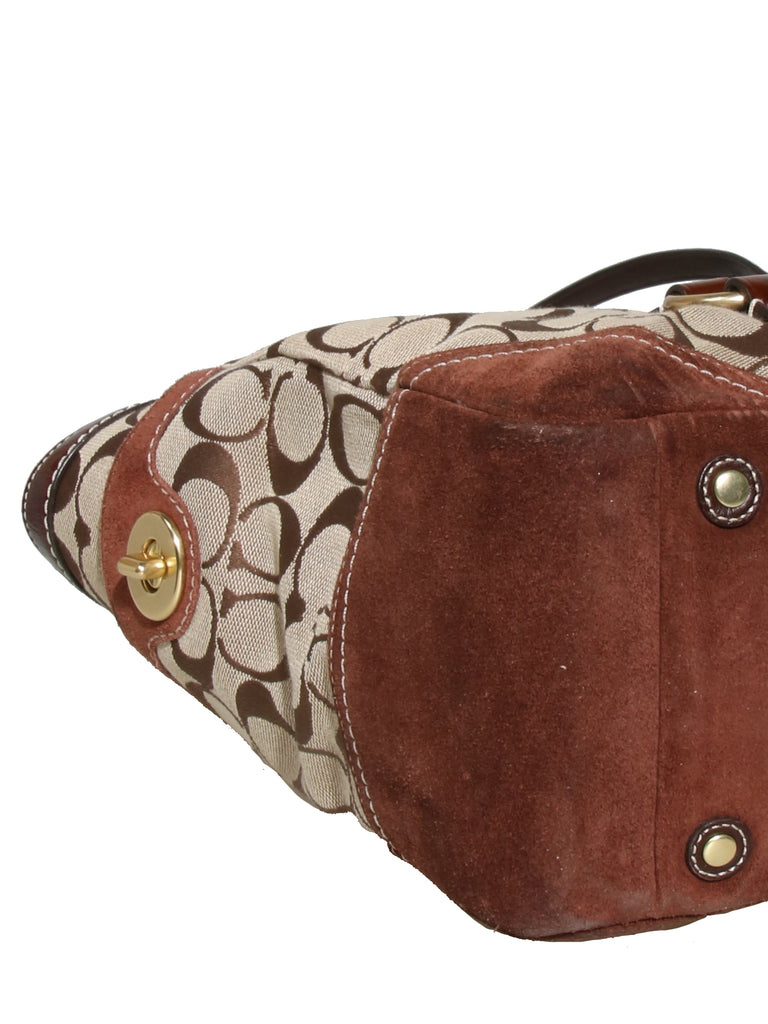 Coach Monogram Canvas Tote Bag