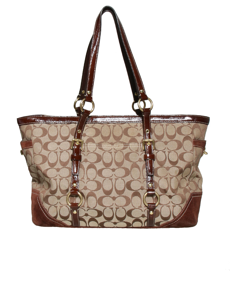Coach Monogram Canvas Tote Bag