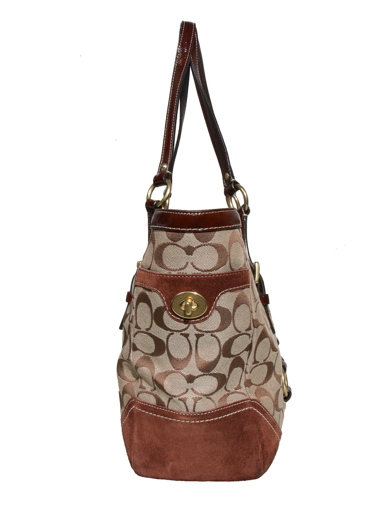 Coach Monogram Canvas Tote Bag