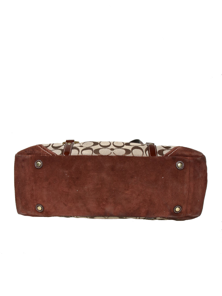 Coach Monogram Canvas Tote Bag