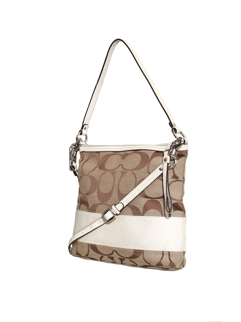 Coach Monogram Canvas Cross Body Bag