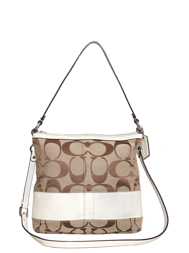 Coach Monogram Canvas Cross Body Bag