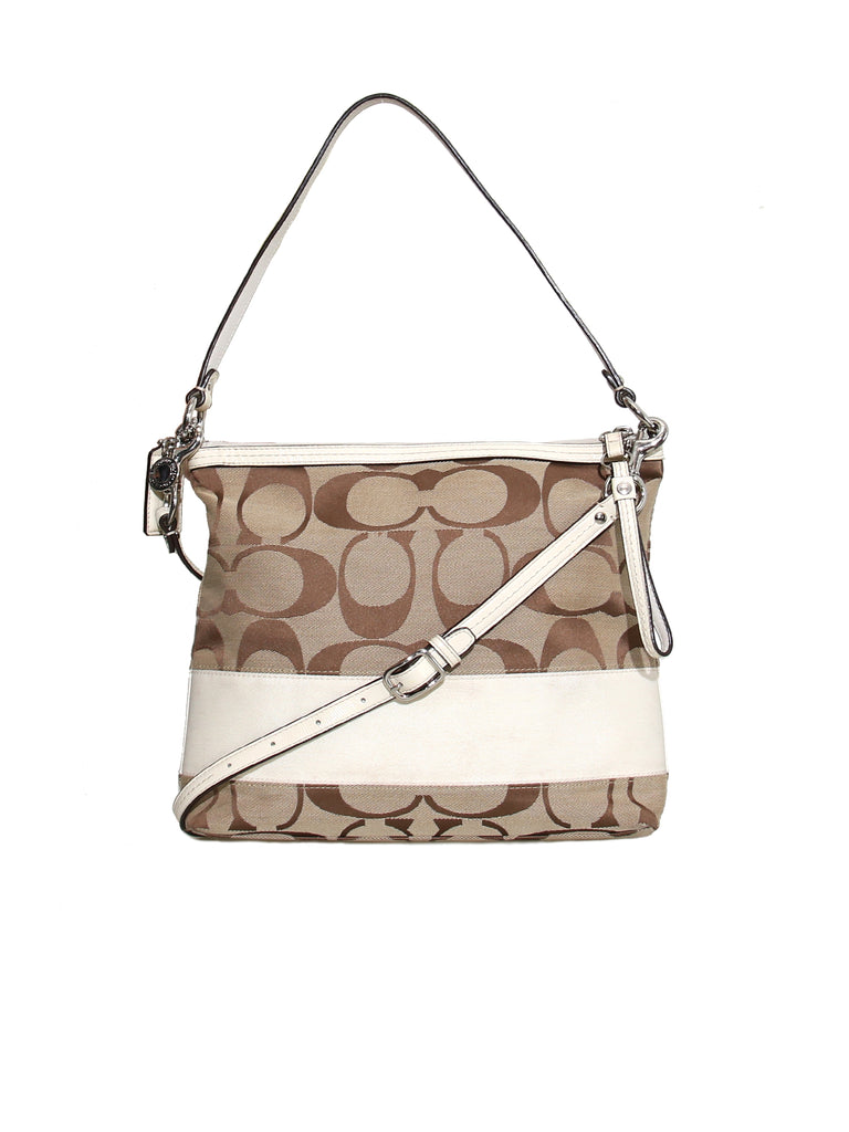 Coach Monogram Canvas Cross Body Bag