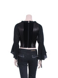 Moschino Silk and Velvet Detail Corset