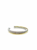 David Yurman Crossover Cuff Bracelet with Gold
