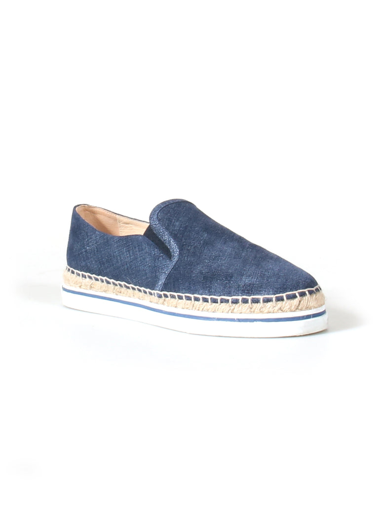 Jimmy Choo Denim Leather Dawn Espadrilles