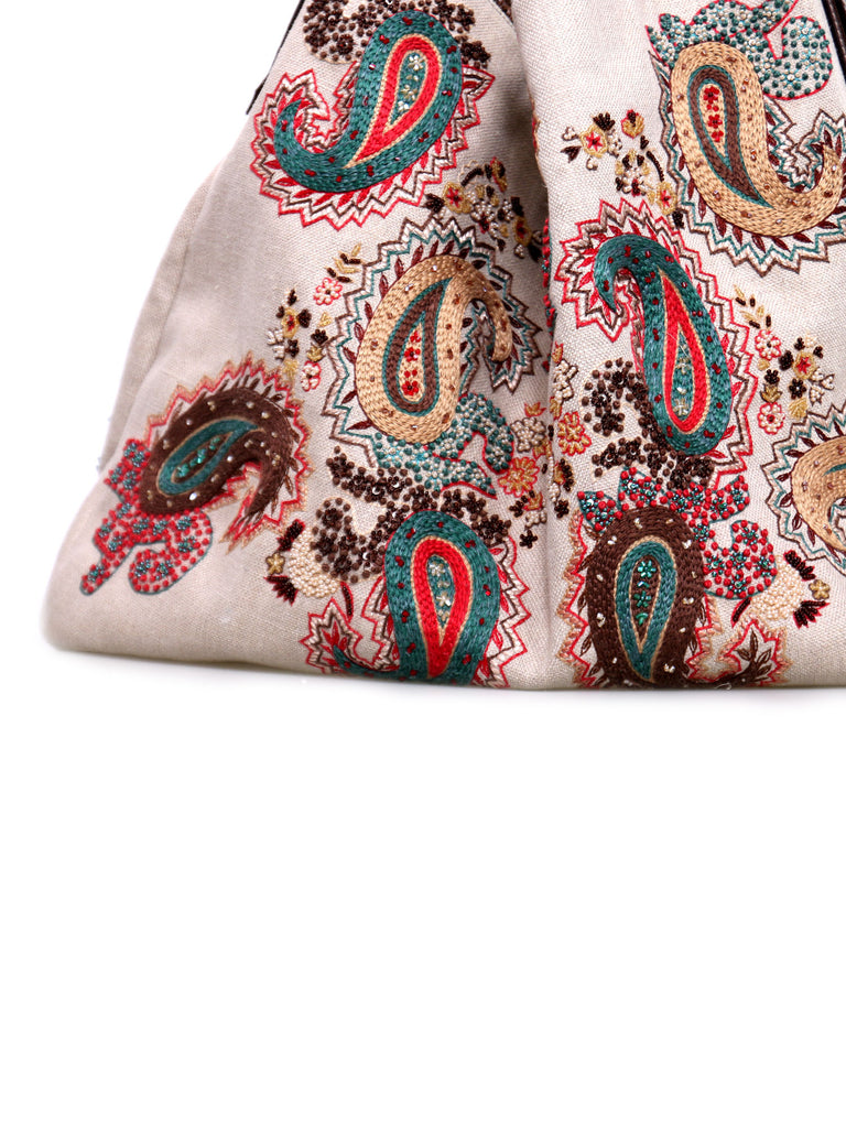 Gucci Embroidered Horsebit Hobo