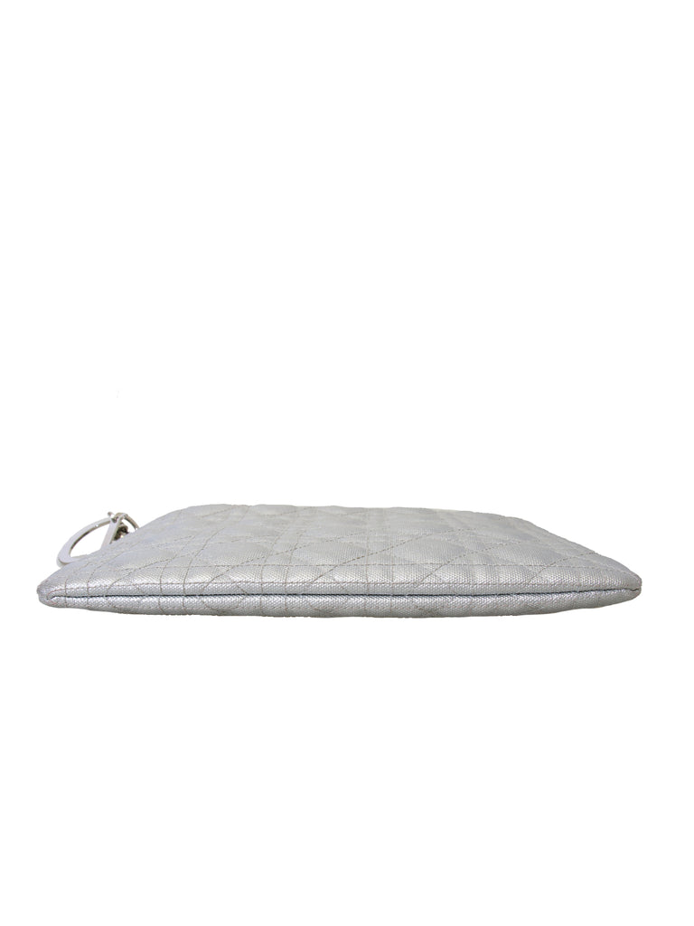 Christian Dior Cannage Coated Canvas Clutch Bag