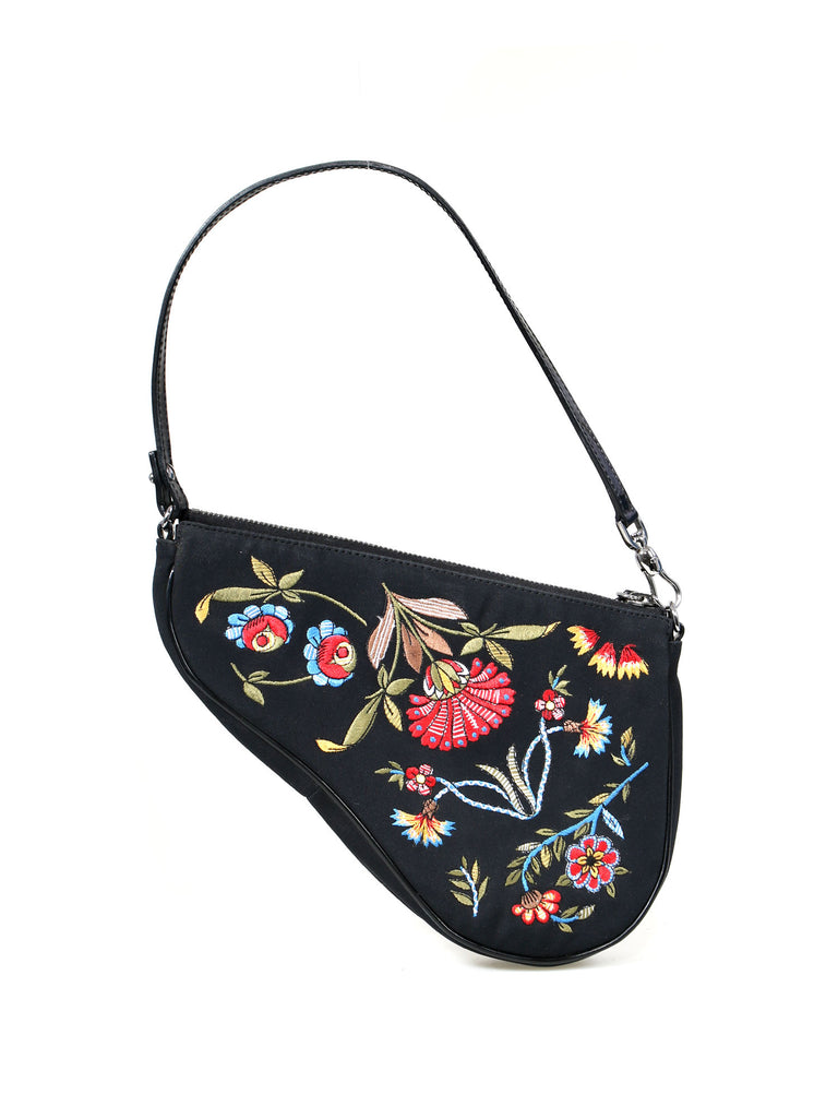 Christian Dior Embroidered Saddle Bag