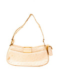 Christian Dior Metallic Canvas Logo Bag