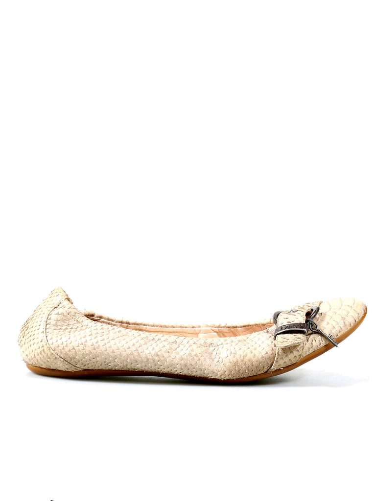 Christian Dior Snakeskin Ballet Flats