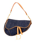 Christian Dior Denim Saddle Bag