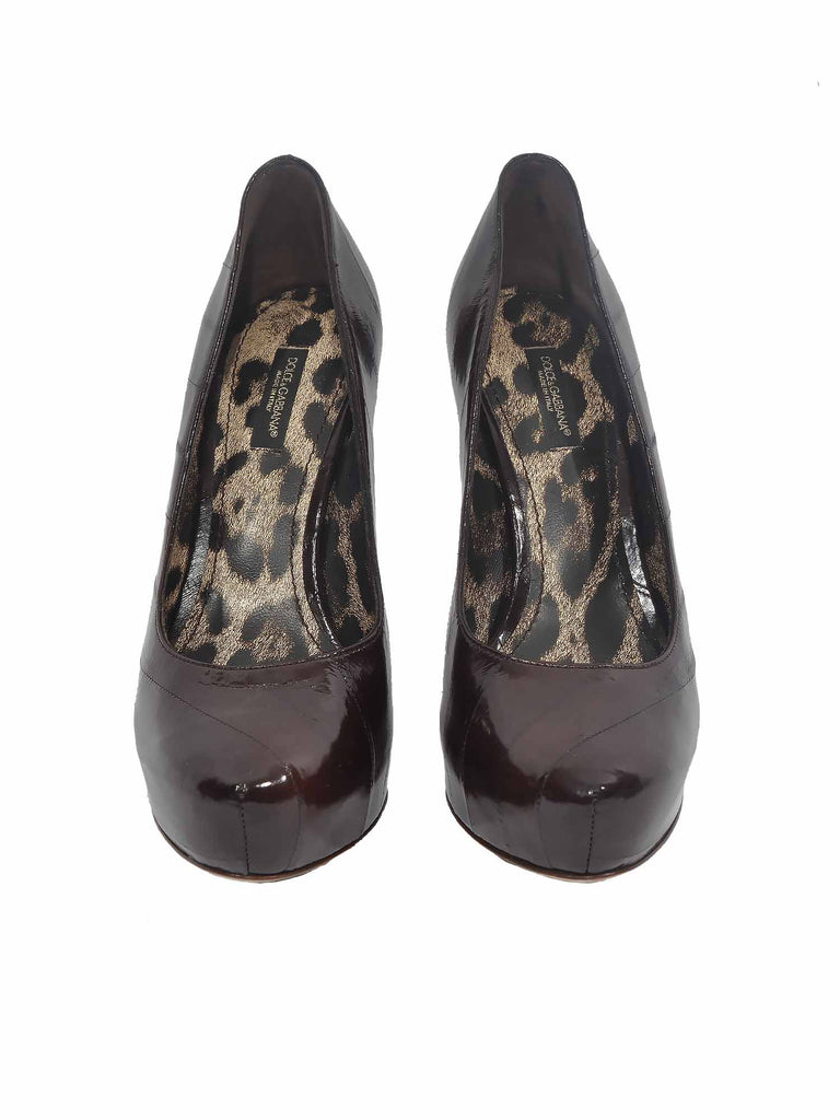 Dolce & Gabbana Eel Skin Pumps