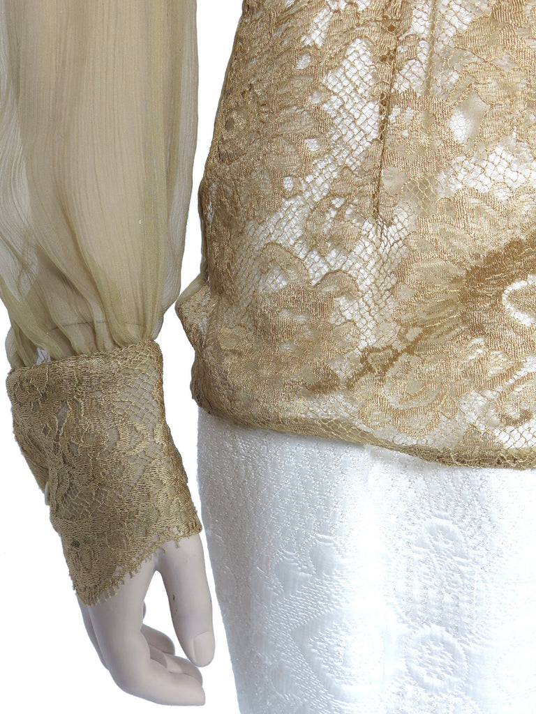 Dolce & Gabbana Sheer Lace Blouse