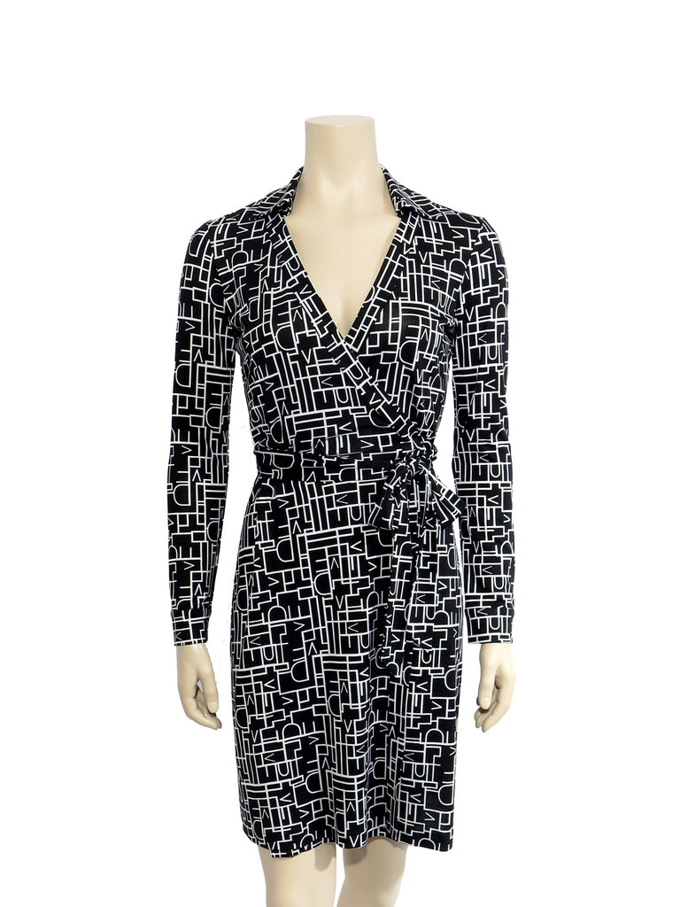 Diane von Furstenberg New Jeanne Silk Jersey Wrap Dress