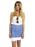Diane von Furstenberg Elley Lace Eyelet Miniskirt