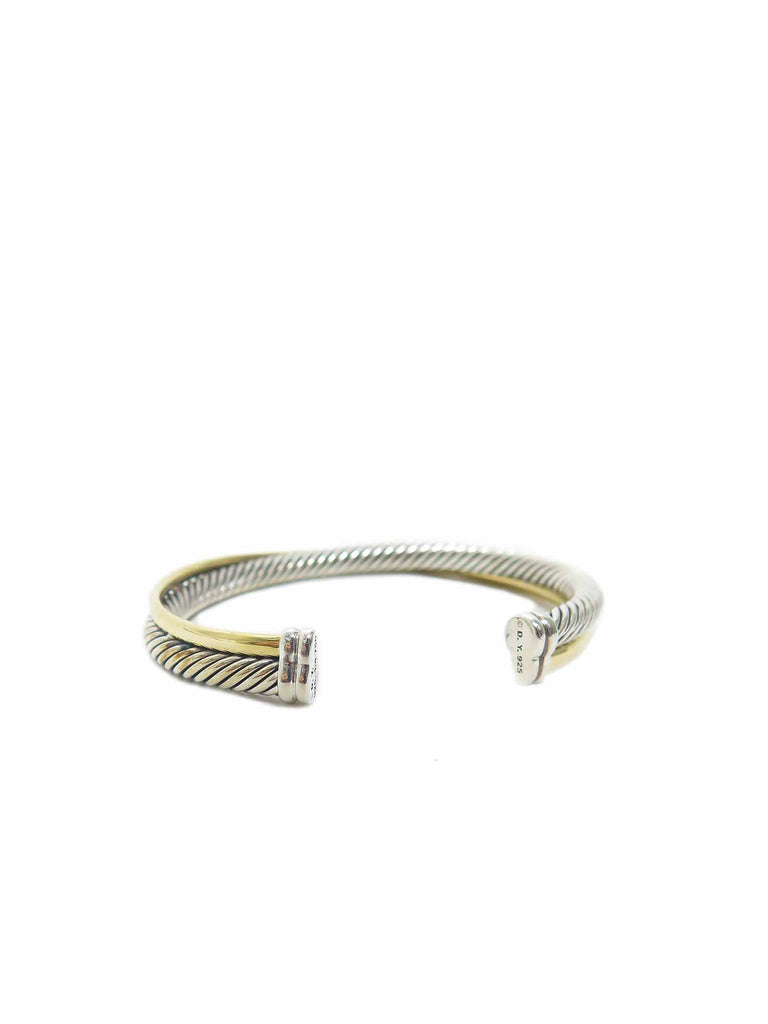 David Yurman Crossover Cuff Bracelet with Gold
