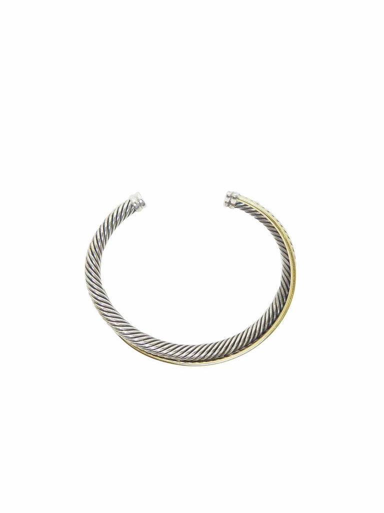 David Yurman Crossover Cuff Bracelet with Gold