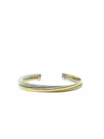 David Yurman Crossover Cuff Bracelet with Gold