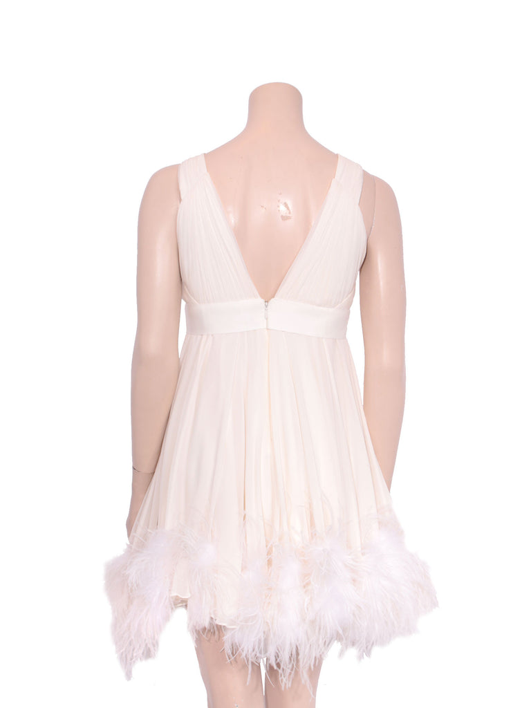 Marchesa Feather Dress