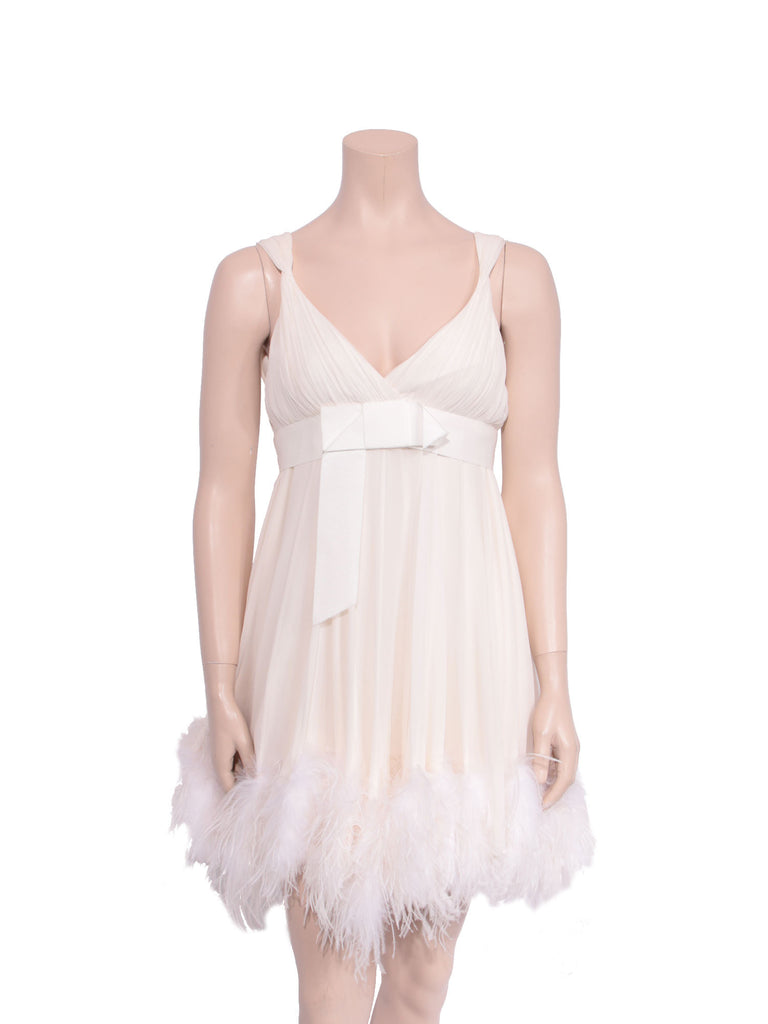 Marchesa Feather Dress